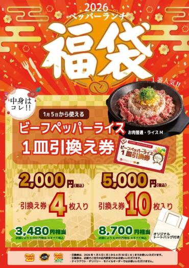 2026年　福袋販売