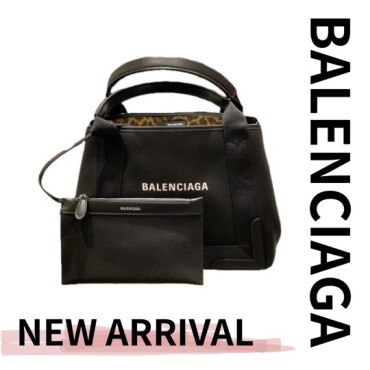 【再入荷＆秋冬新作】BALENCIAGA ネイビーカバス