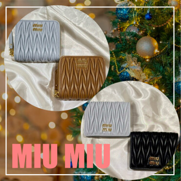 【MIUMIU】クリスマスにぴったりなお財布入荷しました！！