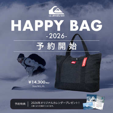 QUIKSILVER HAPPY BAG 予約スタート‼️