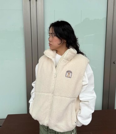 💓ROXY💓モコモコベスト