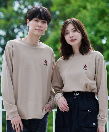 【 AirFlex スムース シェアモチーフロングＴシャツ 】