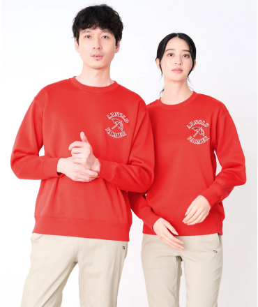 【 ニットフリース シェア ロゴスウェット プルオーバー 】