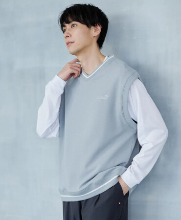【 カットカルゼベスト×ロングＴシャツセット 】