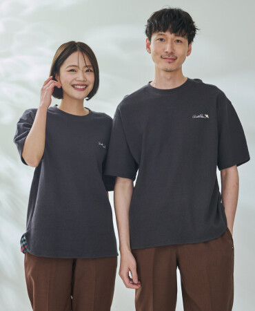 【 寄り添うリネン シェア Tシャツ 】