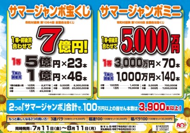 サマージャンボ発売！