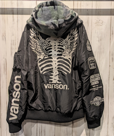 【VANSON】リバーシブル MA-1