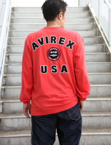 【AVIREX】VARSITY LOGO  ロンT 