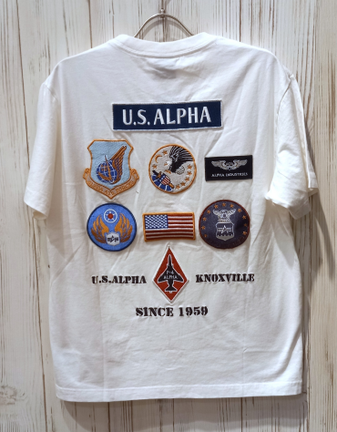 【ALPHA INDUSTRIES】ワッペンTシャツ