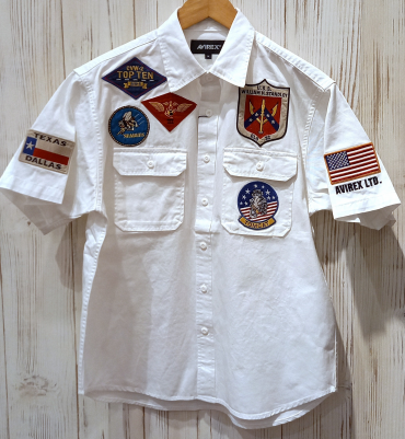 【AVIREX】 『TOP GUN』ワークシャツ