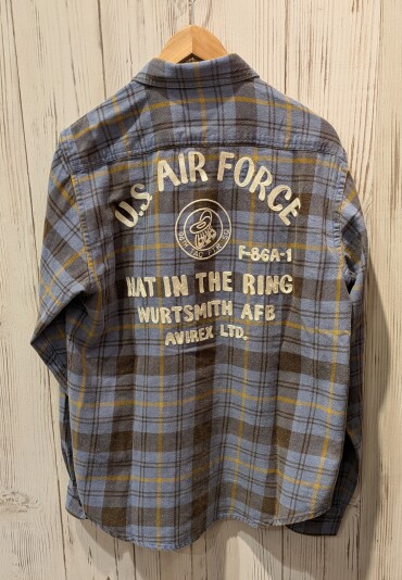 【AVIREX】HAT IN THE RING   ネルシャツ
