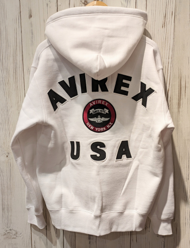 【AVIREX】 VARSITY LOGO パーカー
