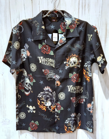 【Vanson】ハワイアンシャツ