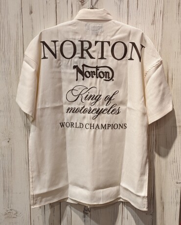 【Norton】ドロップショルダー半袖シャツ