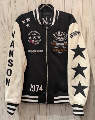 【VANSON】リバーシブルスタジャン