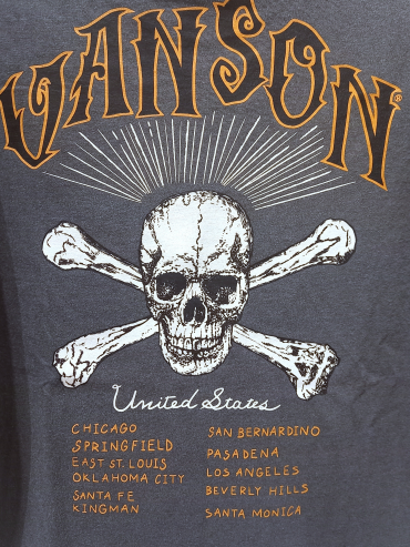 【VANSON】スカル Tシャツ