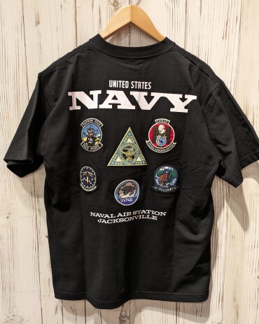【AVIREX】NAS JAX パトロール スコードロンパッチTシャツ