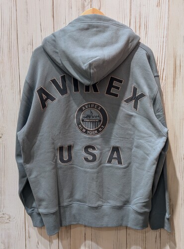 【AVIREX】VARSITY LOGO  ZIP PARKA