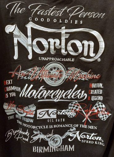 再入荷！【Norton】ユニオンジャック ロゴラメ刺繍T