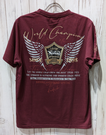 【Norton】ドライ エンブレムウイングTシャツ