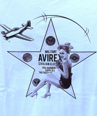 【AVIREX】WOMEN ピンナップガールTシャツ