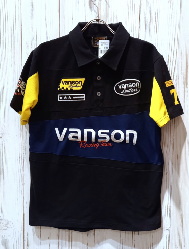 【Vanson】レーシングポロシャツ