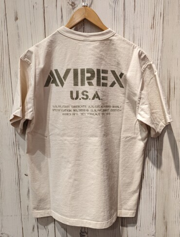 【AVIREX】ステンシルロゴ Tシャツ