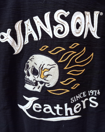 【Vanson】スカルポロシャツ