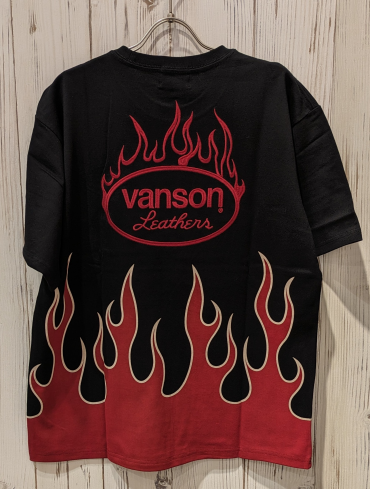 【VANSON】ファイアー Tシャツ