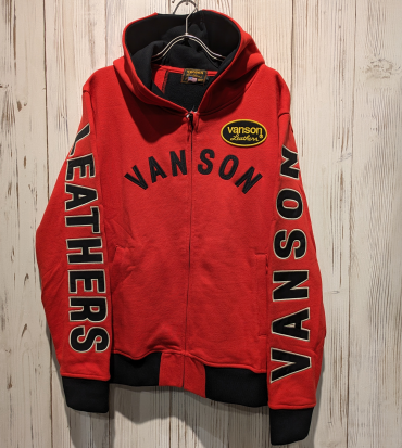 【VANSON】ロゴフーディー再入荷