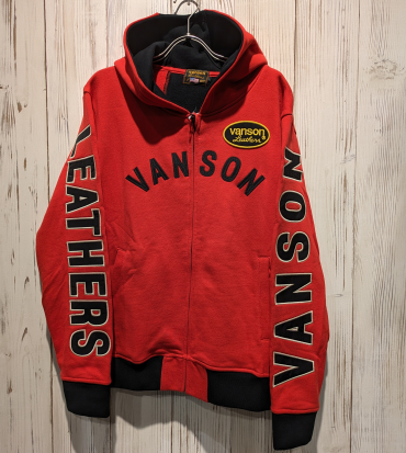 【VANSON】ロゴフーディー