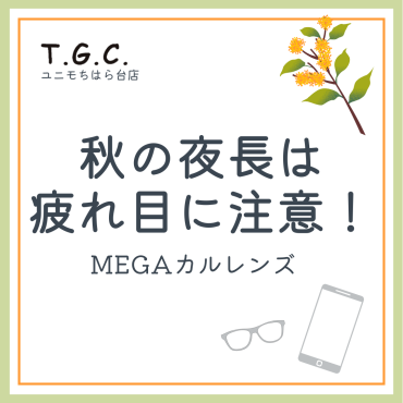✨秋の疲れ目対策に！✨