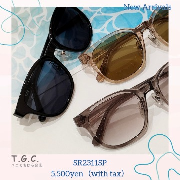 定番のウェリントン！T.G.C.のサングラスは紫外線99%カット！