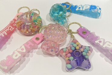 オイル入りキーホルダー🧸💞
