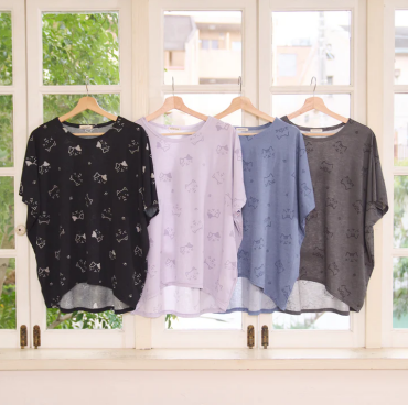 ふくふくにゃんこ 　ひんにゃりTシャツ