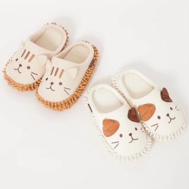 【NEW】ふくふくにゃんこモップスリッパ