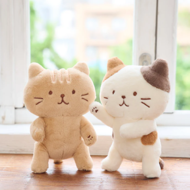 ふくふくにゃんこ 　POSEIES(ポージーズ) 自由にポーズが楽しめる癒し系ぬいぐるみマスコット