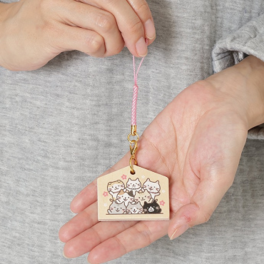 【NEW】ふくふくにゃんこ ふくふく絵馬ストラップ