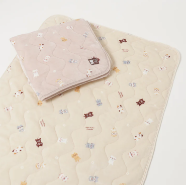 【SALE】ふくふくにゃんこ フランネル敷きパッド
