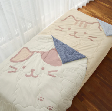 ふくふくにゃんこ 接触冷感フェイスくしゅくしゅケット