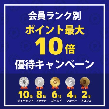 フィットハウスアプリ会員様　ランク別ポイント最大10倍キャンペーン！！