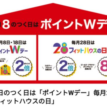 ８のつく日は　フィットハウスの日