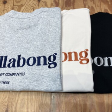 BILLABONGロゴ刺繍トレーナー☀