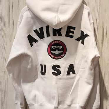 【AVIREX】 VARSITY LOGO パーカー