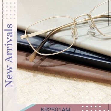 シンプルなメタルのスクエア！人気のメガネも5,500円から