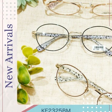 テンプルの内側にデザインが入ったセルとメタルのコンビネーション