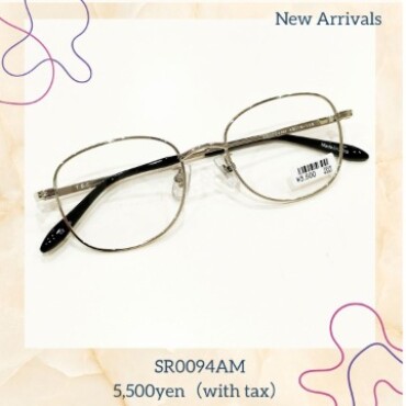 シンプルなメタルのメガネも5,500円から