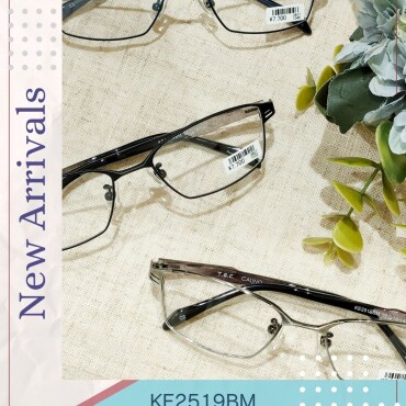 人気のスクエア！メタルと軽量樹脂のコンビネーションフレーム