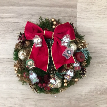 ふくふくにゃんこ クリスマスリース