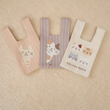 ふくふくにゃんこ ニットバッグ